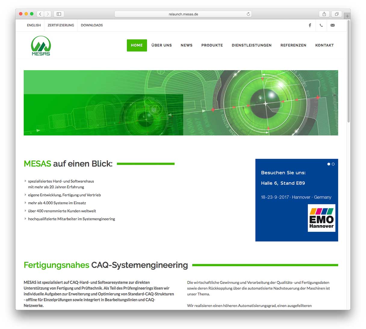 MESAS q.i.s. GmbH (Relaunch)